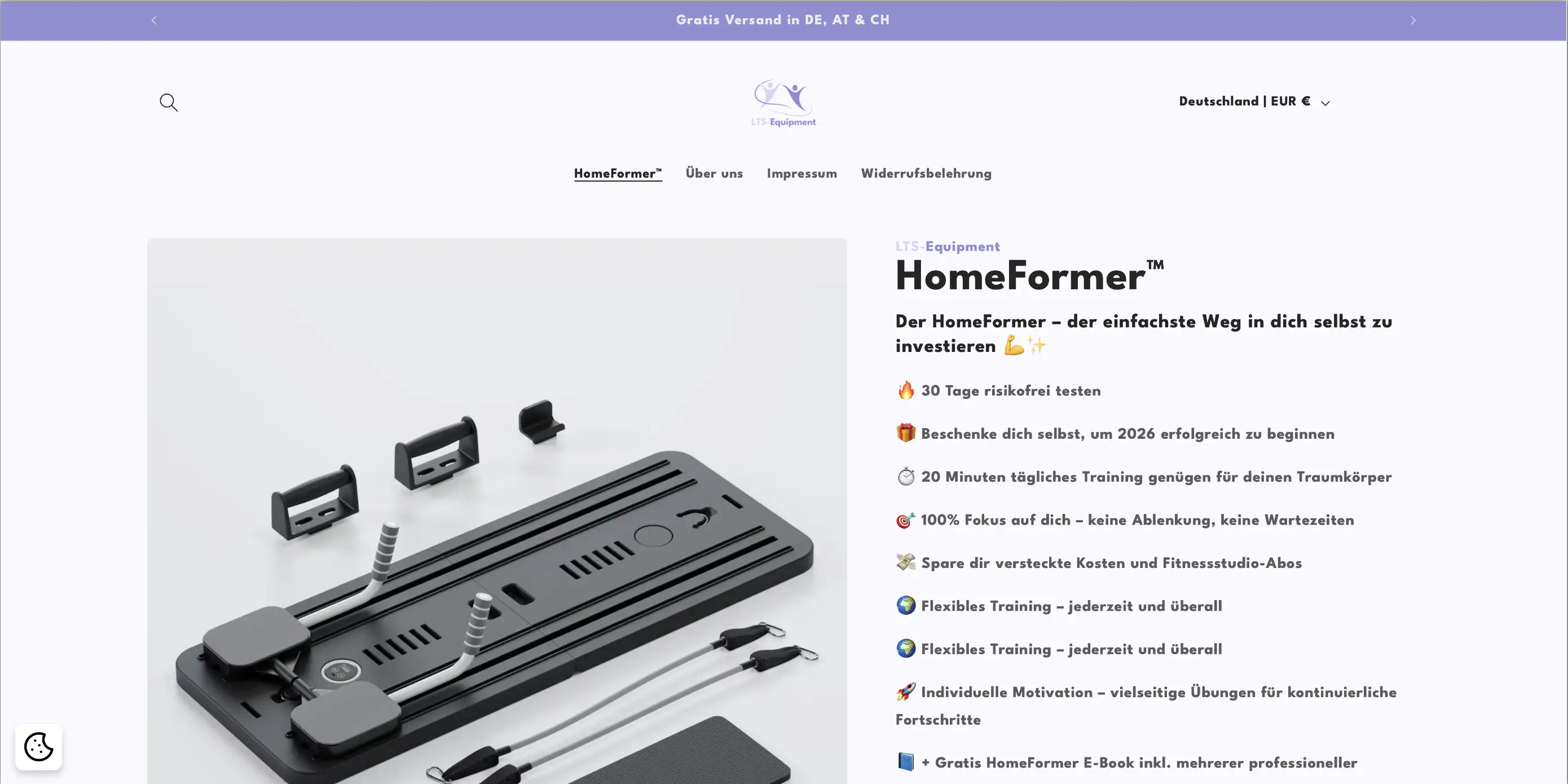 LTS-Equipment product page desktop – baseline before redesign